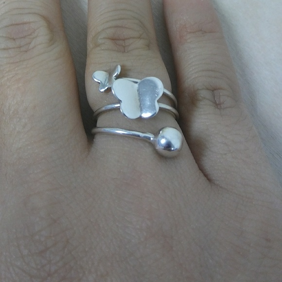 Butterfly silver ring - Picture 4 of 4